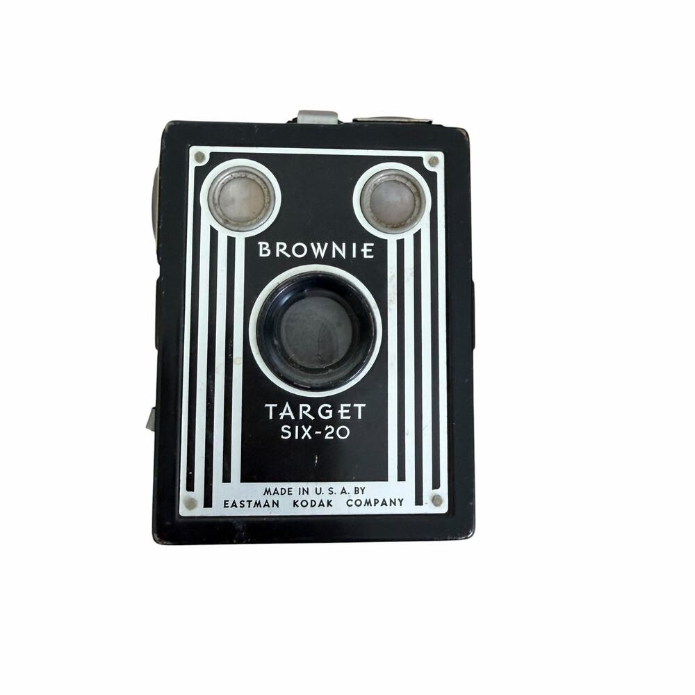 Vintage Kodak Brownie Target Six-20 Box Film Camera Art Deco Untested